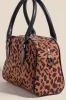 Fame Faux Leather Handle Boxy Handbag sold by Charming Charlie