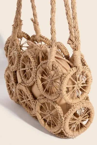 Fame Intricate Braided Wheels Crossbody Bag sold by Charming Charlie product image thumbnail 2