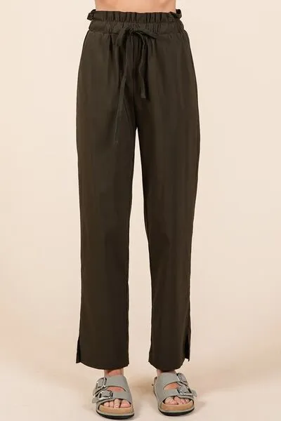 Mittoshop Paperbag Waist Tapered Straight Pants sold by Charming Charlie