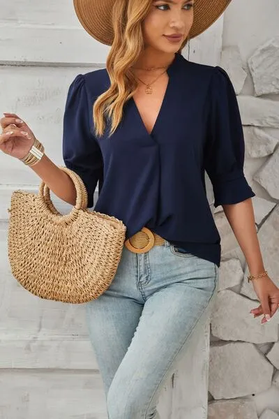 Notched Half Sleeve T-Shirt sold by Charming Charlie product image thumbnail 5