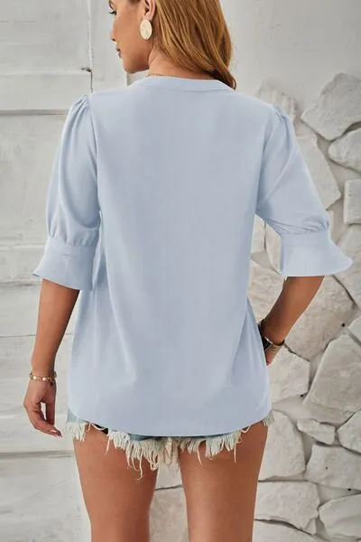 Notched Half Sleeve T-Shirt sold by Charming Charlie product image thumbnail 4