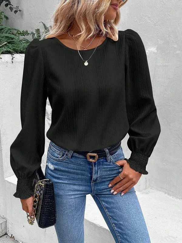 Long sleeve blouse sold by Charming Charlie product image thumbnail 3