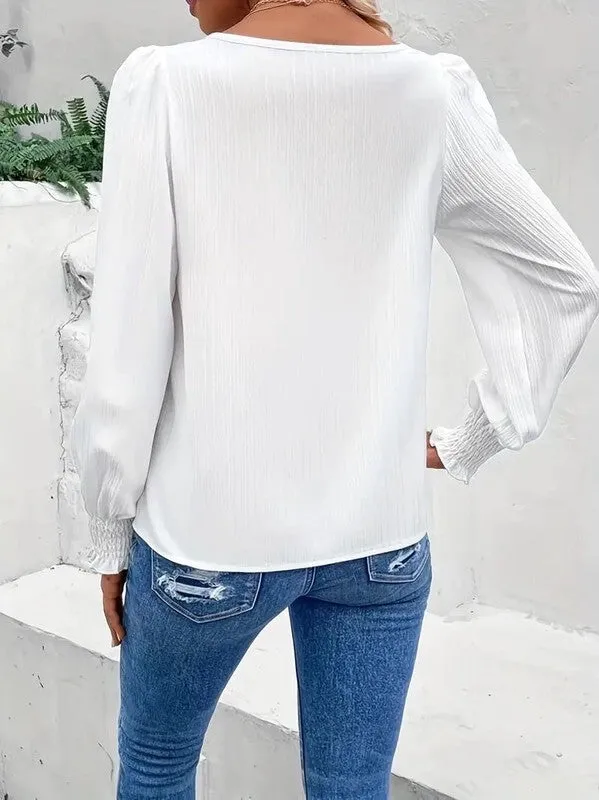Long sleeve blouse sold by Charming Charlie product image thumbnail 2