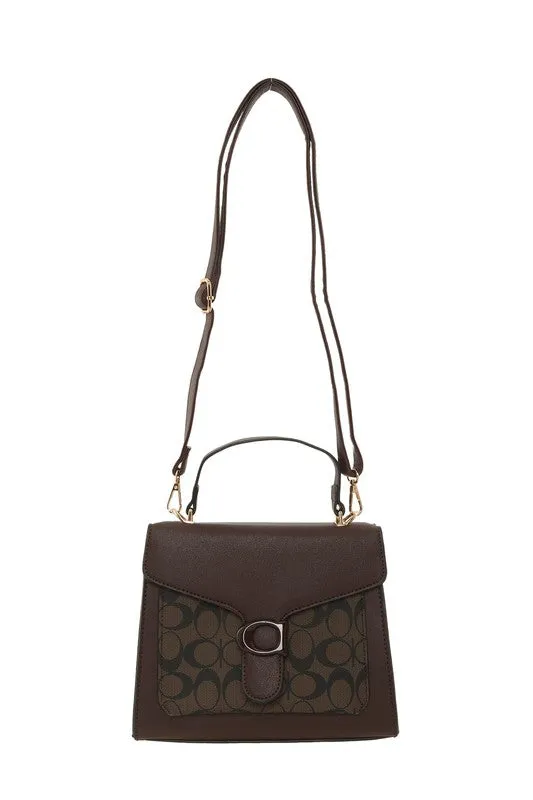 Leather Crossbody Bag with C Accent sold by Charming Charlie
