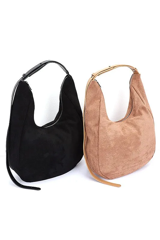 Faux Suede Oversize Shoulder Bag sold by Charming Charlie