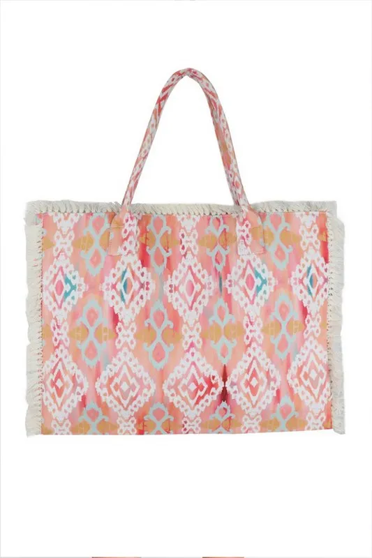 Raw Edge Boho Jacquard Fashion Tote sold by Charming Charlie product image thumbnail 2
