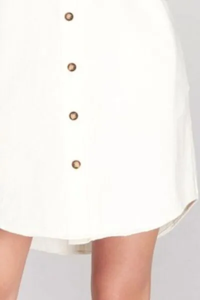 She + Sky Full Size Folded Cuff Button Down Washed Twill Shirt Dress Plus Size sold by Charming Charlie product image thumbnail 3