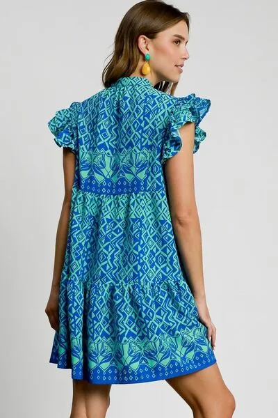 Umgee Full Size Mixed Print Mini Dress Plus Size sold by Charming Charlie product image thumbnail 3