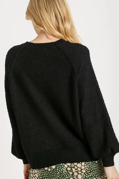 Umgee Full Size Round Neck Long Sleeve Sweater Plus Size sold by Charming Charlie product image thumbnail 2