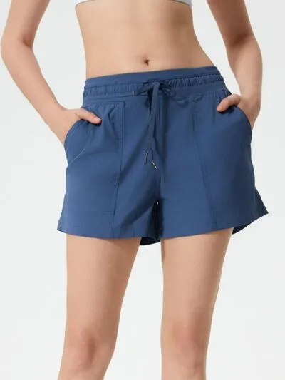 Millennia Drawstring Active Shorts with Pockets sold by Charming Charlie