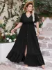 Plus Size Ruffled Hem Button Down V-Neck Short Sleeve Maxi Dress sold by Charming Charlie