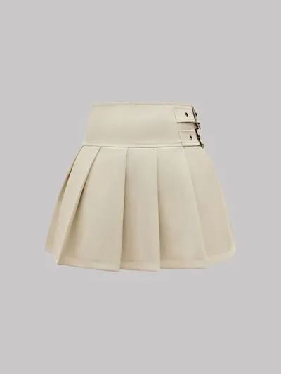 Buckle Decor Pleated Mini Skirt sold by Charming Charlie product image thumbnail 5