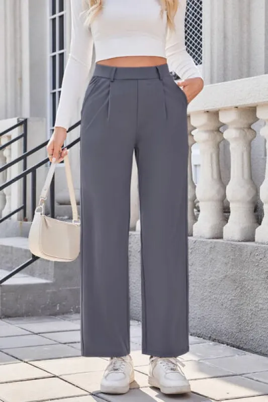 Lovelet High Waist Wide Straight Pants sold by Charming Charlie