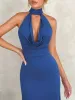 Backless Lace Up Back Sleeveless Maxi Dress sold by Charming Charlie