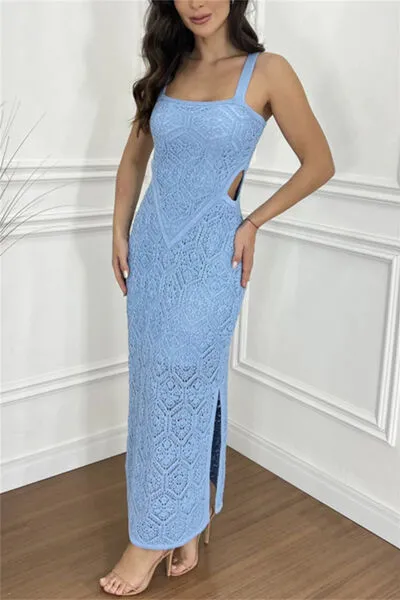 Cutout Side Slit Maxi Tank Dress sold by Charming Charlie product image thumbnail 2