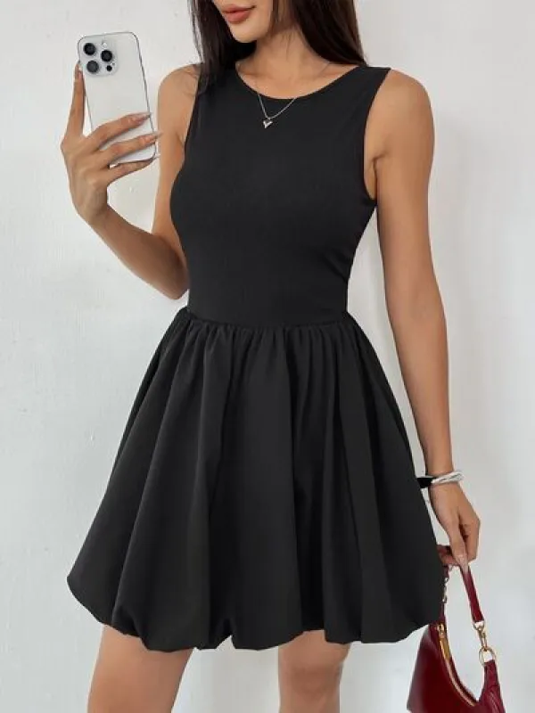 Perfee Ruched Sleeveless Mini Dress sold by Charming Charlie