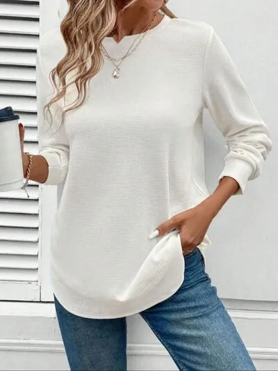 Round Neck Long Sleeve T-Shirt sold by Charming Charlie product image thumbnail 4