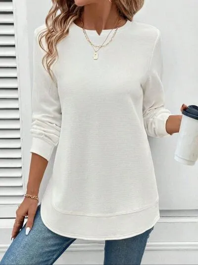 Round Neck Long Sleeve T-Shirt sold by Charming Charlie product image thumbnail 3