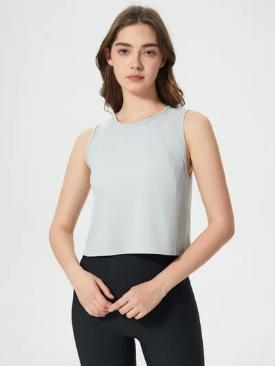 Millennia Round Neck Cropped Active Tank sold by Charming Charlie product image thumbnail 3