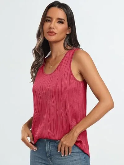 Round Neck Wide Strap Tank sold by Charming Charlie product image thumbnail 2