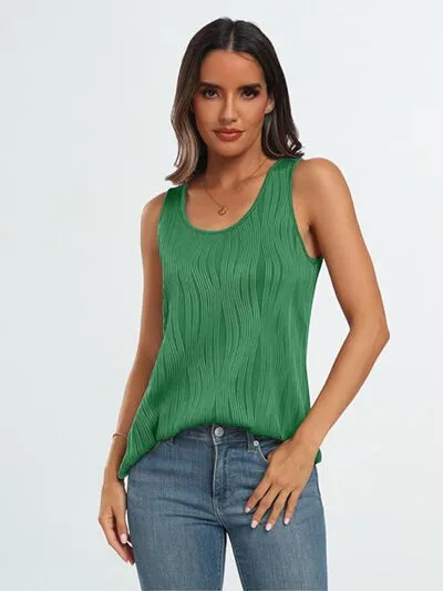 Round Neck Wide Strap Tank sold by Charming Charlie product image thumbnail 5