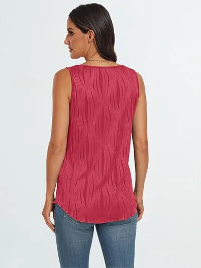 Round Neck Wide Strap Tank sold by Charming Charlie product image thumbnail 3