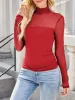 Lovelet Mock Neck Long Sleeve Top sold by Charming Charlie