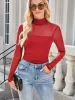 Lovelet Mock Neck Long Sleeve Top sold by Charming Charlie