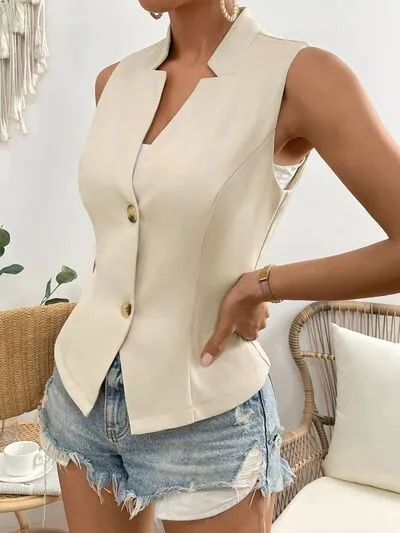 Button Down Vest Coat sold by Charming Charlie