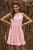 Ruffled Sleeveless Mini Dress sold by Charming Charlie
