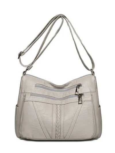 PU Leather Adjustable Strap Shoulder Bag sold by Charming Charlie product image thumbnail 3