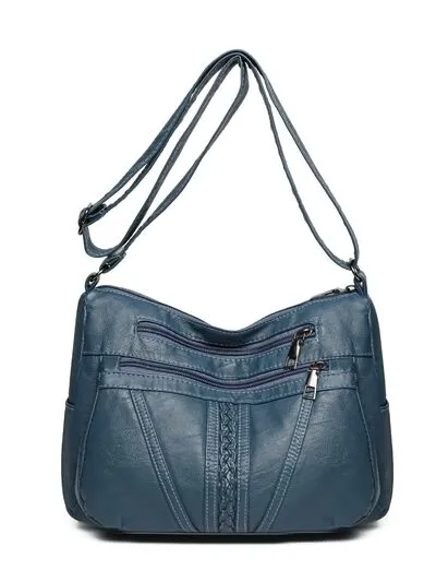 PU Leather Adjustable Strap Shoulder Bag sold by Charming Charlie product image thumbnail 4