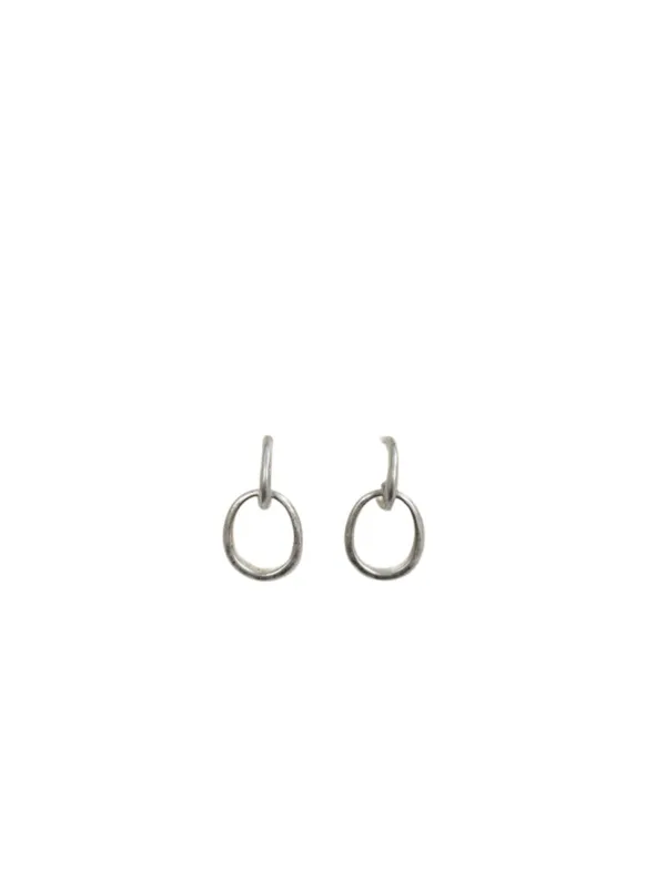 The Sak- Silver Drop Hoop Earring sold by Charming Charlie