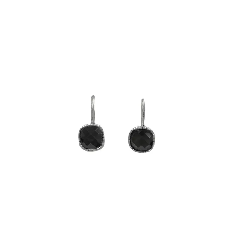 The SAK- Black/Silver Stone Earring sold by Charming Charlie