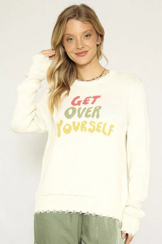 Get over yourself sweater sold by Charming Charlie