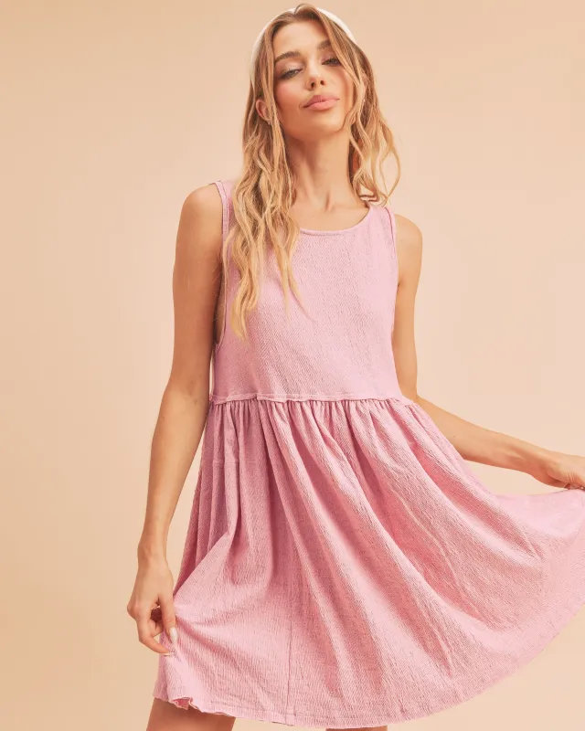 Aemi + Co Round Neck Mini Tank Dress sold by Charming Charlie