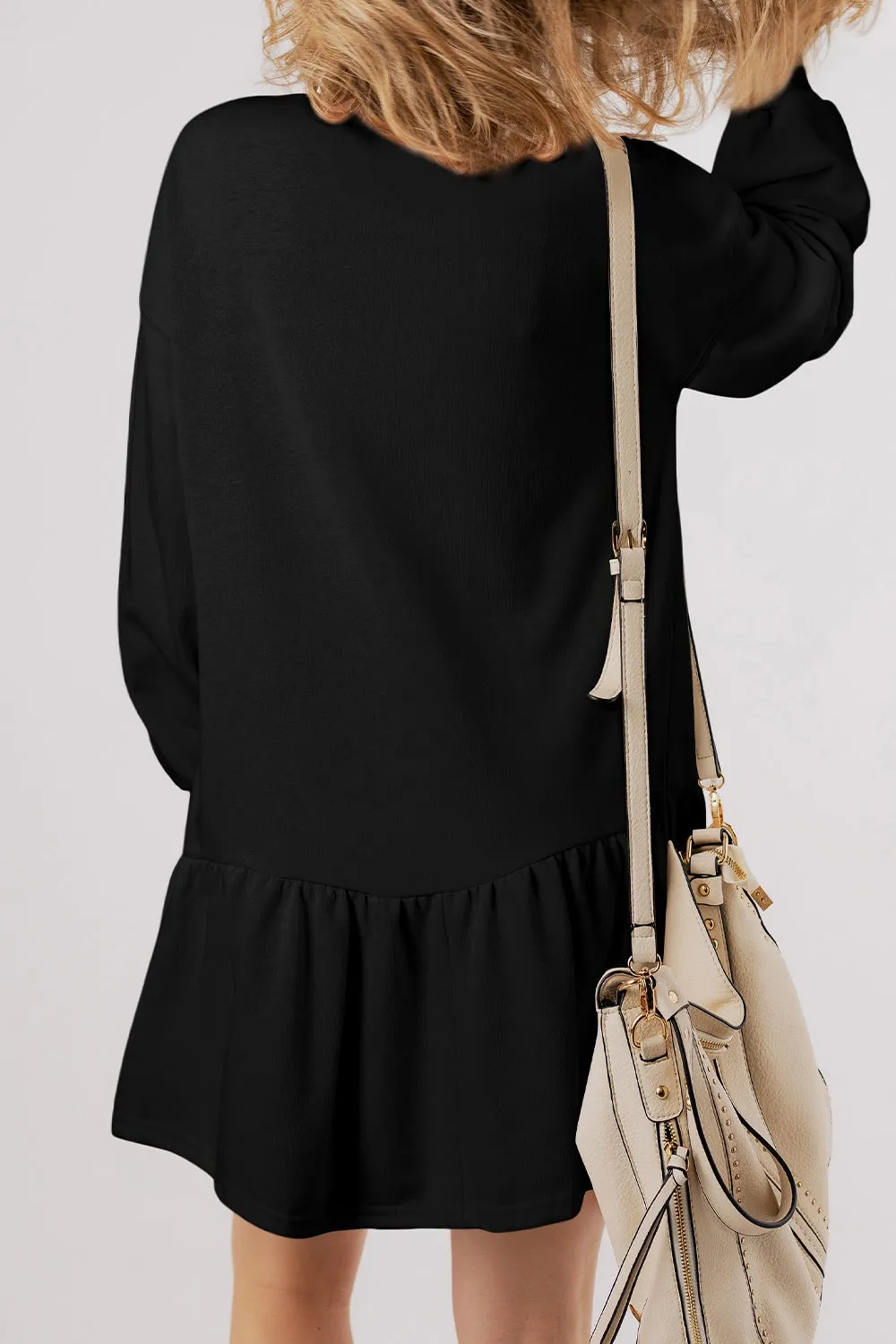Clover Beer Patched Ruffle Hem Dress sold by Charming Charlie product image thumbnail 2