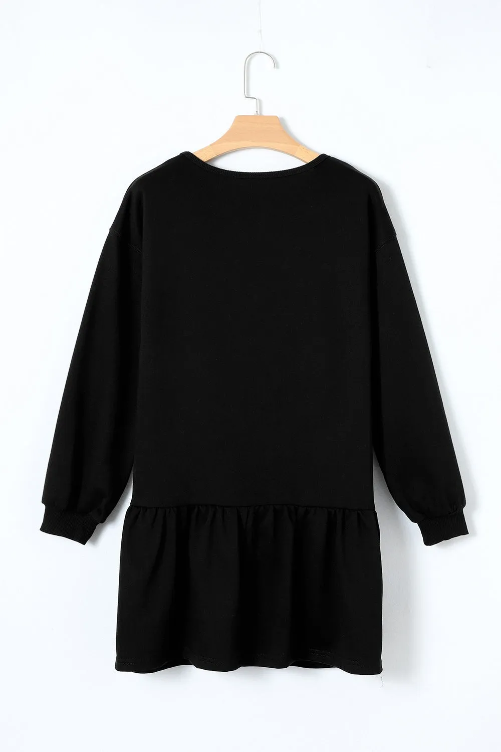 Clover Beer Patched Ruffle Hem Dress sold by Charming Charlie product image thumbnail 4