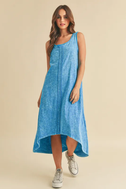 Aemi + Co High-Low Hem Scoop Neck Midi Tank Dress sold by Charming Charlie