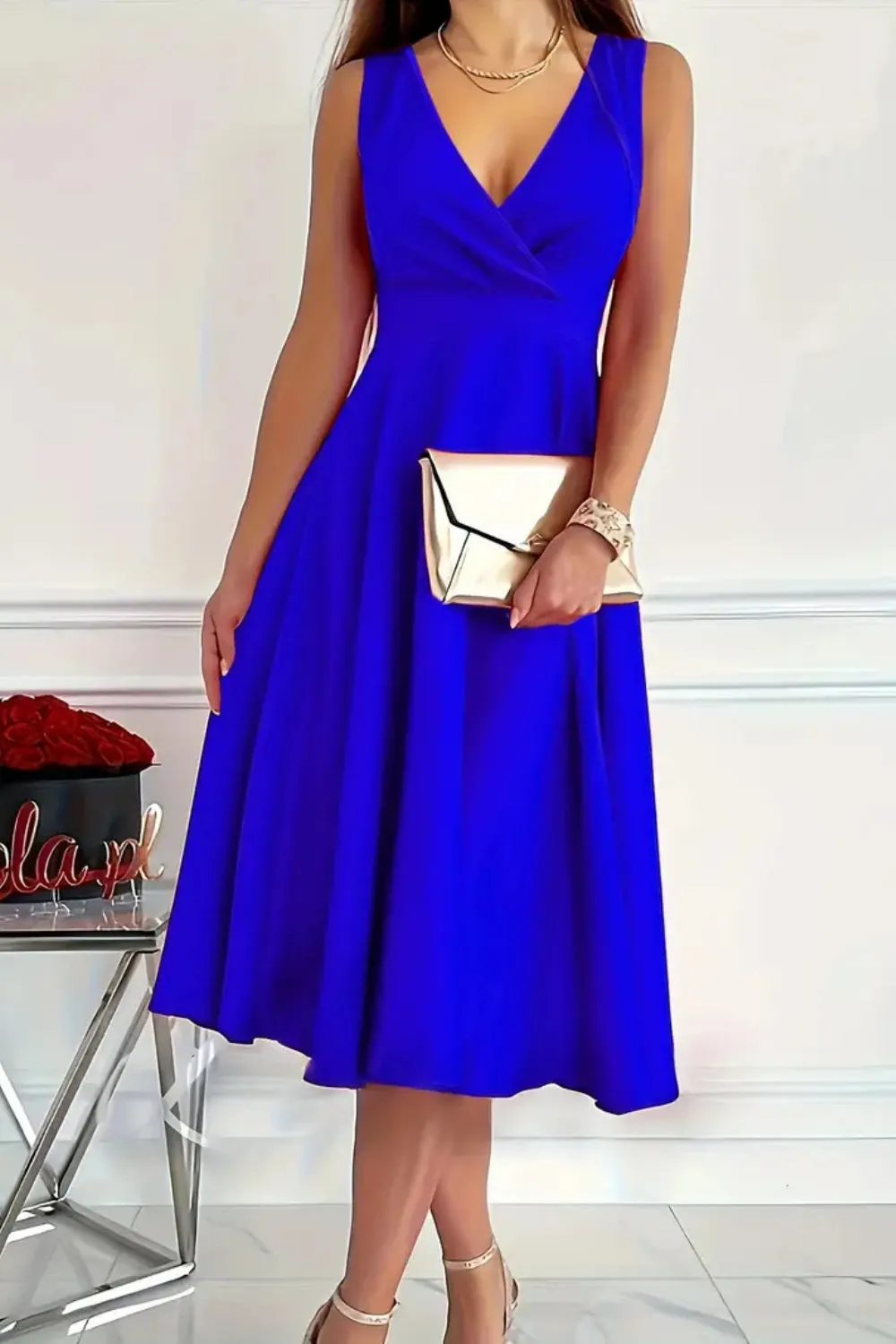 Sleeveless Midi Dress sold by Charming Charlie product image thumbnail 2