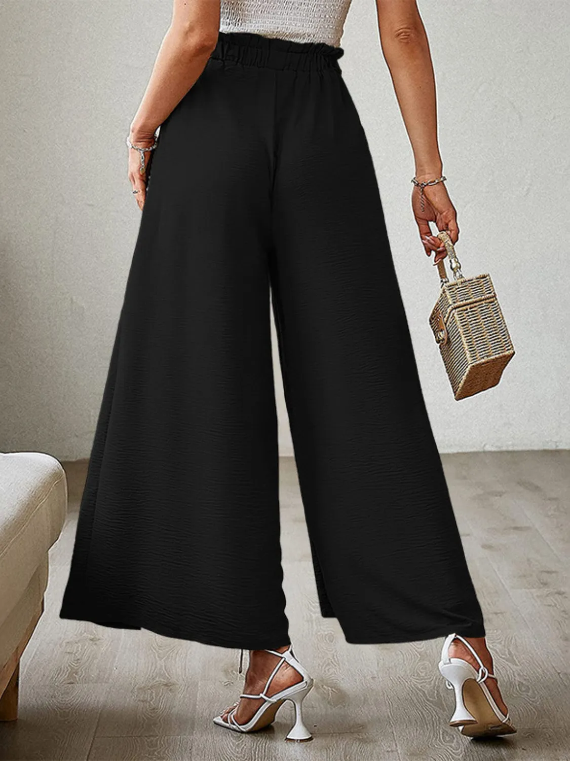 Tied Slit Wide Leg Pants sold by Charming Charlie product image thumbnail 3