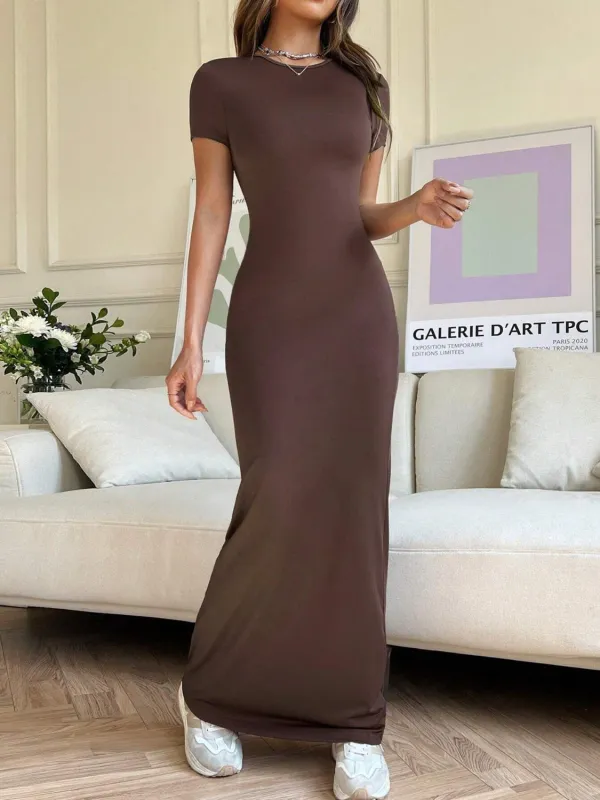 Short Sleeve Maxi Tee Dress sold by Charming Charlie