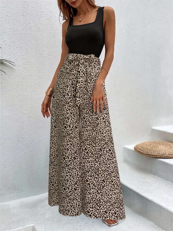 Leopard Wide Leg Pants sold by Charming Charlie