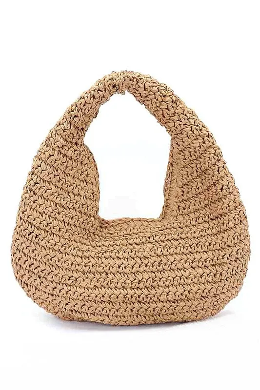 Faux Straw Summer Hobo Bag sold by Charming Charlie