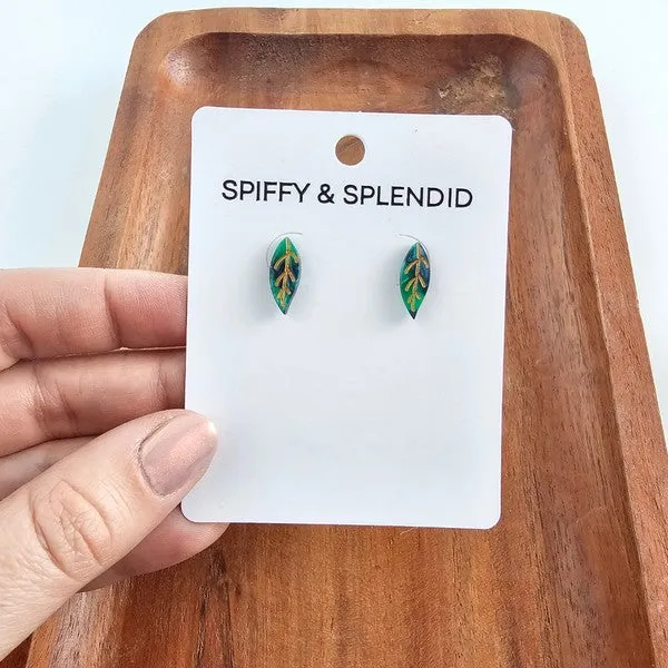Leaf Studs - Dark Green sold by Charming Charlie product image thumbnail 5