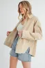 Aemi + Co Side Slit Exposed Seam Button Up Corduroy Jacket sold by Charming Charlie