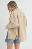 Aemi + Co Side Slit Exposed Seam Button Up Corduroy Jacket sold by Charming Charlie
