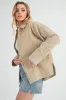 Aemi + Co Side Slit Exposed Seam Button Up Corduroy Jacket sold by Charming Charlie