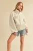 Aemi + Co Half Zip Turtleneck Fleece Sweatshirt sold by Charming Charlie
