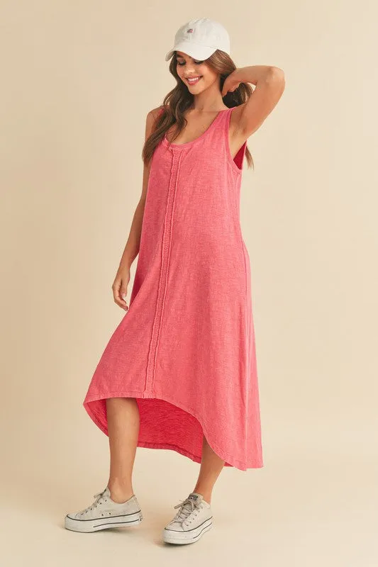 Aemi + Co High-Low Hem Scoop Neck Midi Tank Dress sold by Charming Charlie product image thumbnail 3